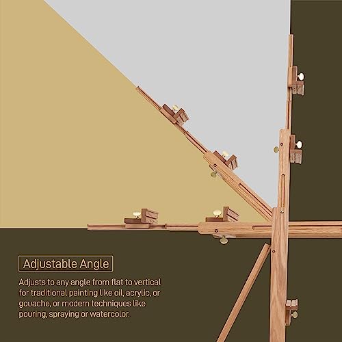 ATWORTH Multi-Function H-Frame Artist Easel - American Oak