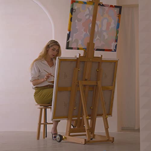 ATWORTH Multi-Function H-Frame Artist Easel - American Oak