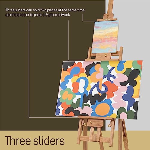 ATWORTH Multi-Function H-Frame Artist Easel - American Oak
