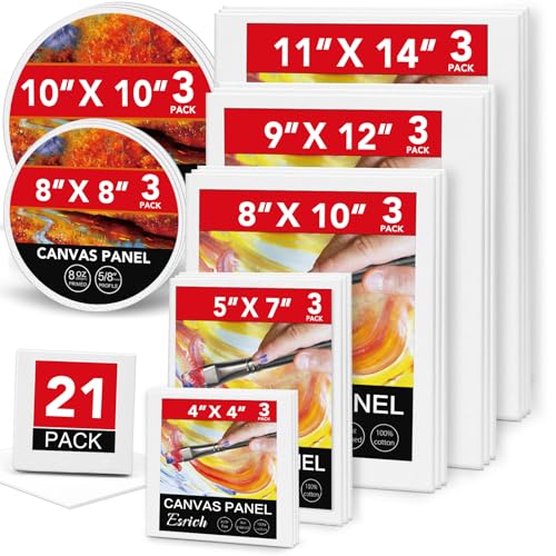 ESRICH Canvas Boards Variety Pack for Painting Artists