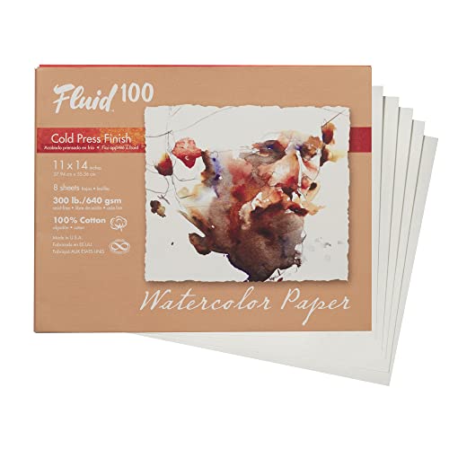 Fluid 100 Watercolor Paper Cold Press Pochette 8 Sheets