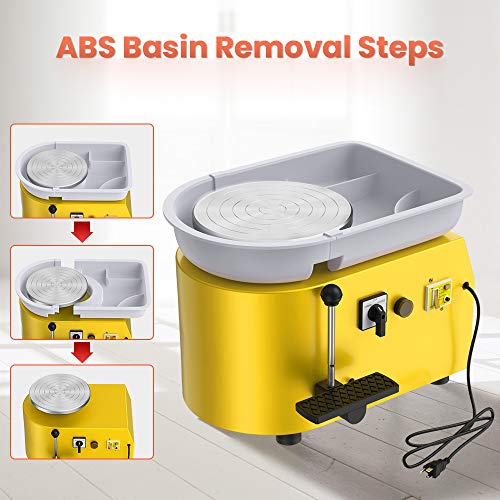 ANBULL Electric Pottery Wheel Machine - 25cm