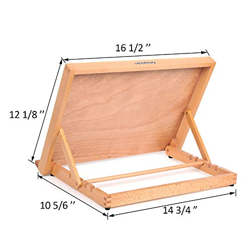 Wood Drafting Table Easel - 5-Position Art Board