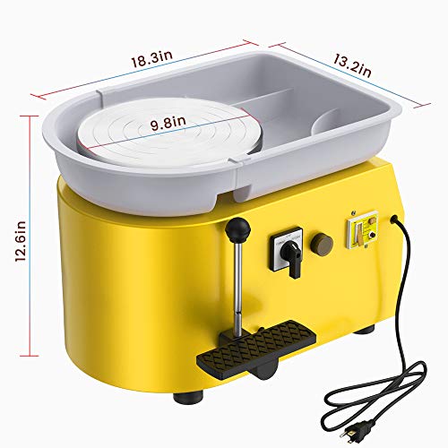 ANBULL Electric Pottery Wheel Machine - 25cm