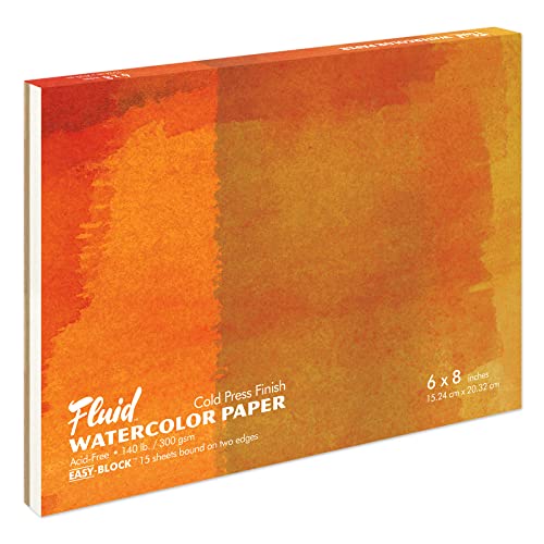Watercolor Paper Pad for Wet Media Painting, 6x8