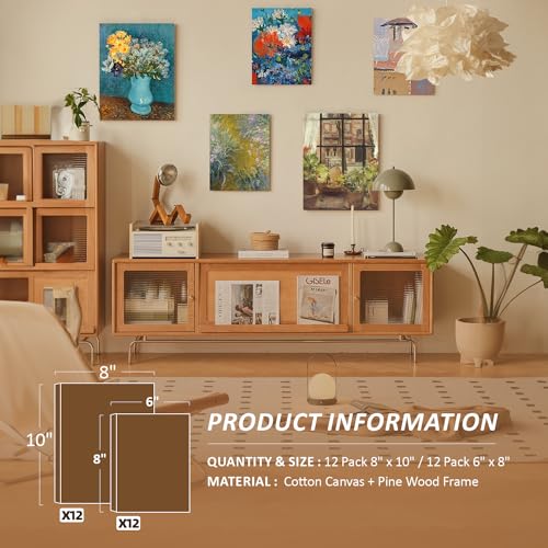 24 Pack of Stretched Cotton Canvas Boards