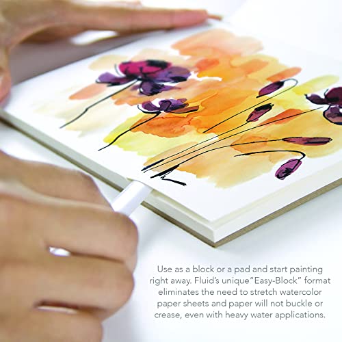 Watercolor Paper Pad for Wet Media Painting, 6x8