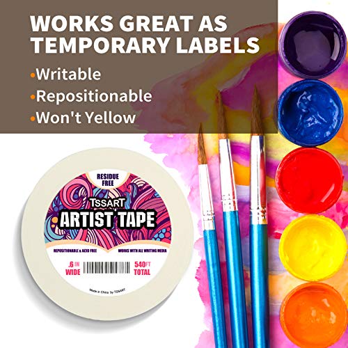 3 Pack White Artist Tape for Drafting & Painting