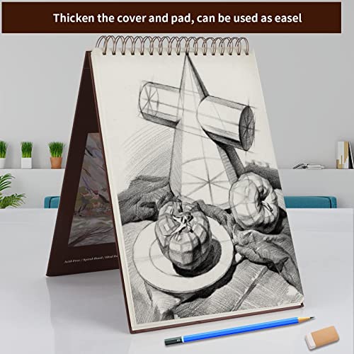Mixed Media Sketch Pad, 9x12, 60 Sheets, Heavyweight Spiral Sketchbook