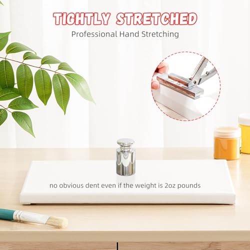 Simetufy 6 Pack Stretched Canvas Set for Painting