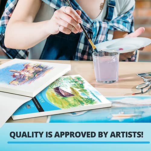 Bellofy Watercolor Paper Pad | 100 Sheets, 9x12
