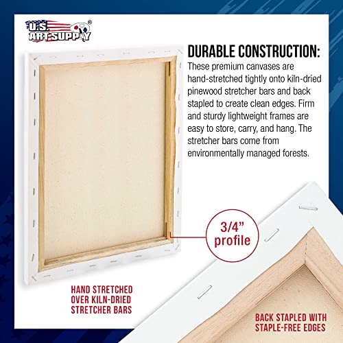 Professional Quality 18x24 Canvas - 3 Pack