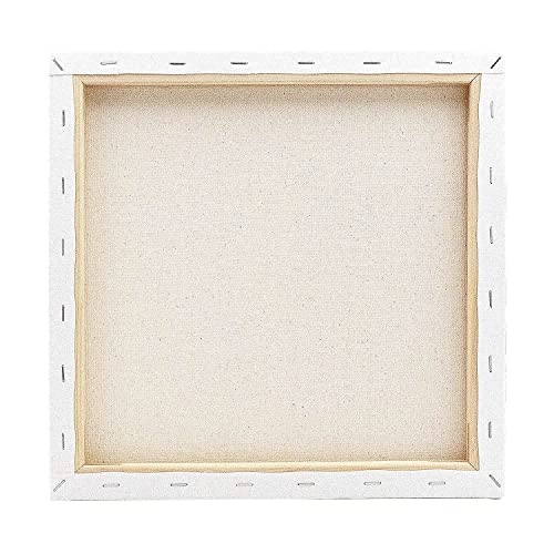 KINGART White Stretched Artist Canvas, Pack of 8
