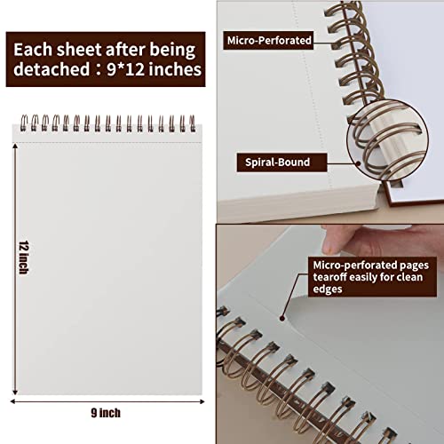 Mixed Media Sketch Pad, 9x12, 60 Sheets, Heavyweight Spiral Sketchbook