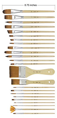 24-Piece Jerry Q Art Brush Set for All Media