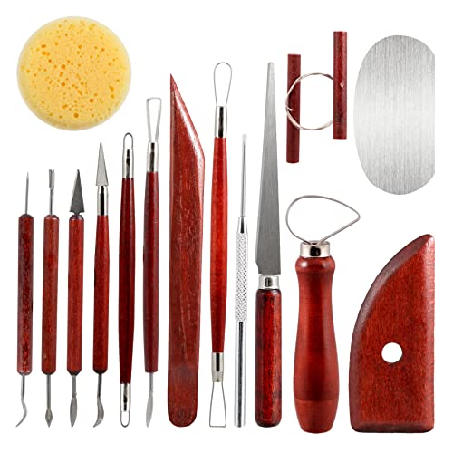 15-Piece Polymer Clay Sculpting Tools Set for Adults & Kids
