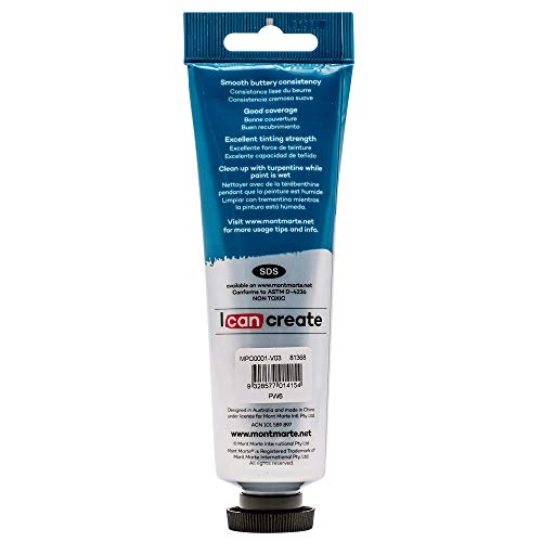 Mont Marte Titanium White Oil Paint, 100ml Tube