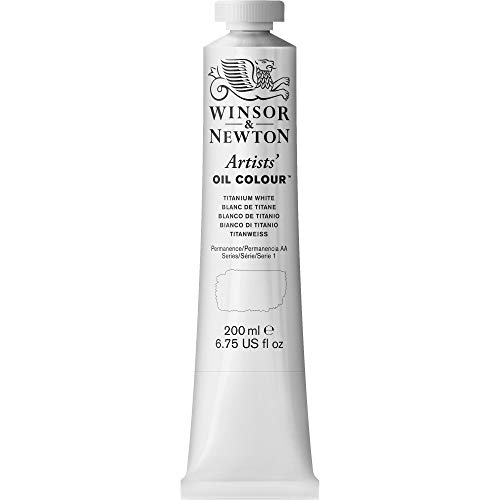 Winsor & Newton Artist Oil Color, 200ml Tube, White