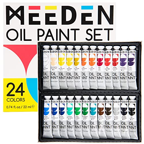MEEDEN Non-Toxic Oil Paint Set, 24 Colors