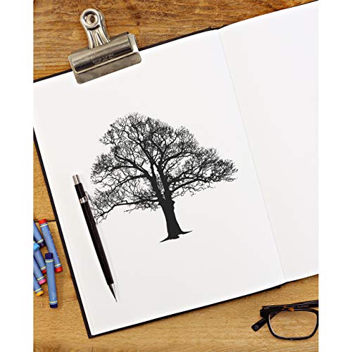8.5 x 11 Black Hardbound Sketchbook, 110 Sheets
