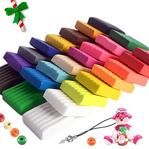 24 Colors CiaraQ Polymer Clay with Sculpting Tools