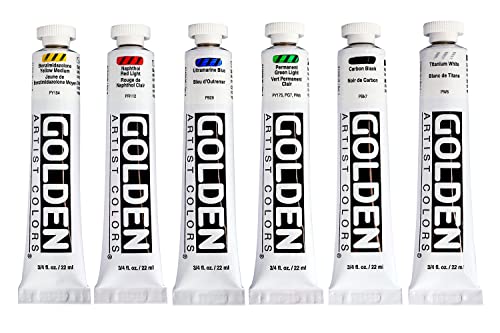 Golden Heavy Body Acrylics 6-color Intro Set