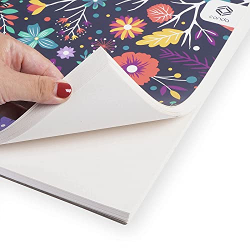 CONDA 8.5"x11" Spiral Bound Sketch Book, 100 Sheets