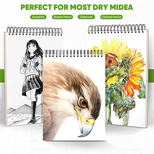 9"x12" Sketchbook, Spiral Bound, 100 Sheets Acid Free