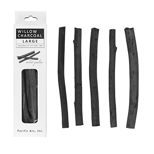 Soft Thick Willow Charcoal Sticks for Sketching & Drawing