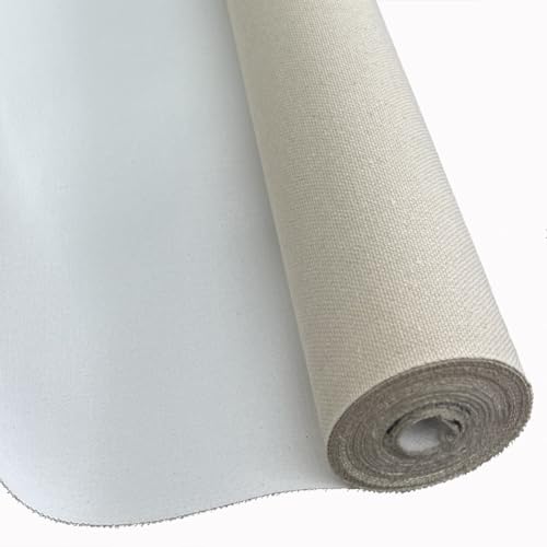 38"x16.4" 18 oz Cotton/Linen Blend Painting Canvas Roll