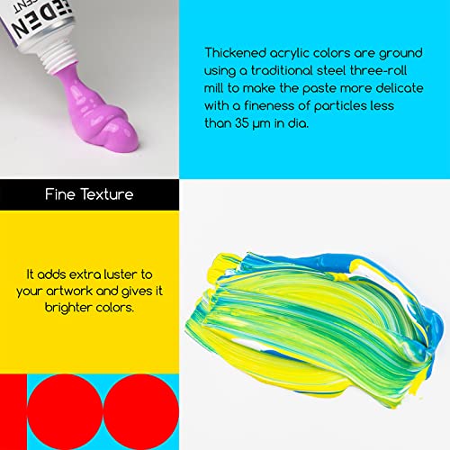 MEEDEN 100 Color Heavy Body Acrylic Paint Tube Set