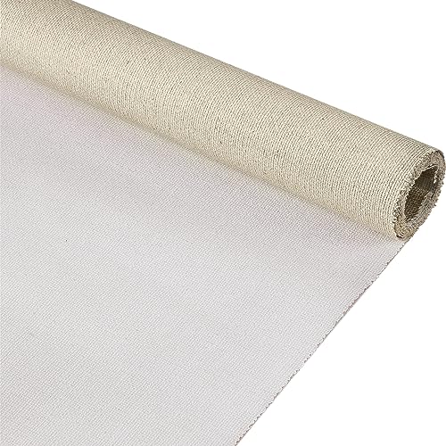 Large 8 Yard Cotton Canvas Roll Triple Primed