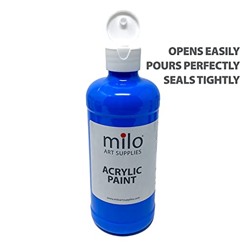 milo 12 Color Acrylic Paint Set - 16 oz