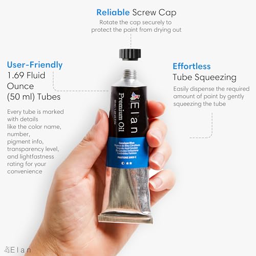 Professional Oil Paint Set: 24 Tubes, 1.7oz