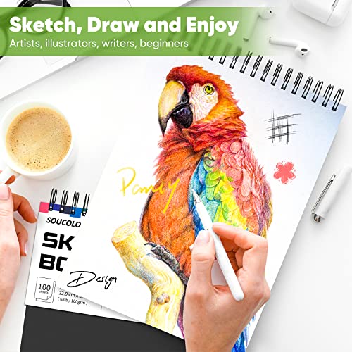 9"x12" Sketchbook, Spiral Bound, 100 Sheets Acid Free