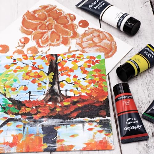 Artecho Professional Acrylic Paint Set, 24 Colors, 60ml