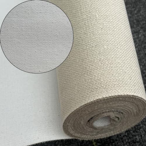 38"x16.4" 18 oz Cotton/Linen Blend Painting Canvas Roll