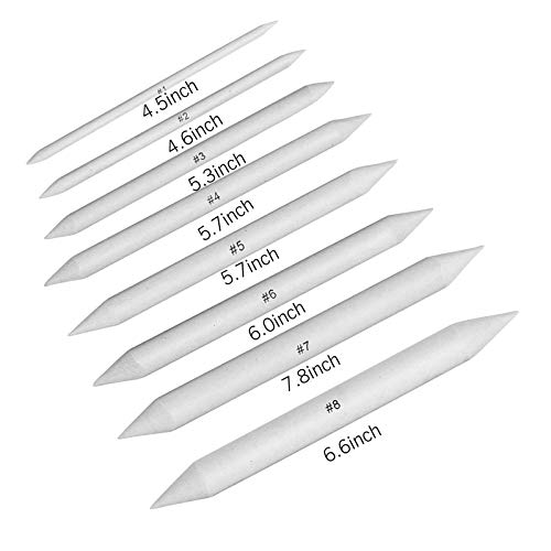Drawing tool set with blending stumps and tortillions