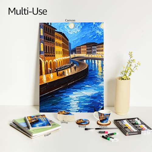 Professional Oil Paint Set: 24 Tubes, 1.7oz