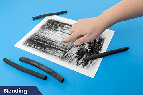 Soft Thick Willow Charcoal Sticks for Sketching & Drawing