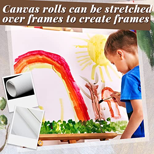 Kinlop Double Primed White Canvas Roll (20ft x 36")