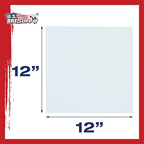 12-pack US Art Supply 12x12 Canvas Panels