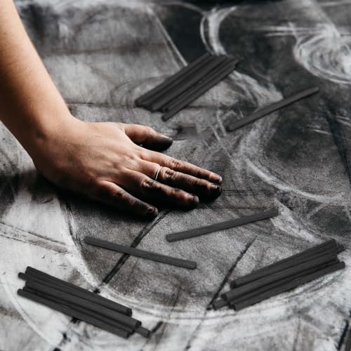 100 Willow Charcoal Sticks for Sketching and Drawing