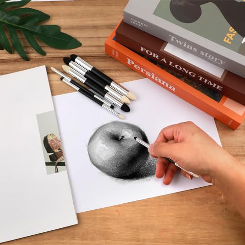 6pcs Double-Headed Pastel Blending Stump Pencil Sketch Brush