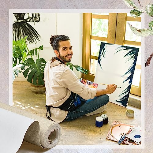 Large 8 Yard Cotton Canvas Roll Triple Primed