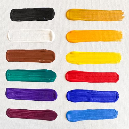 milo 12 Color Acrylic Paint Set - 16 oz