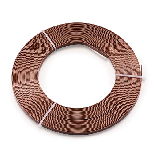 Camel 18 Gauge Flat Aluminum Wire for Jewelry Making