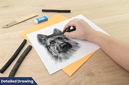 Soft Thick Willow Charcoal Sticks for Sketching & Drawing
