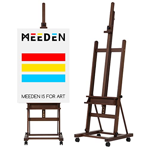 MEEDEN XL Studio H Frame Easel with Storage Tray