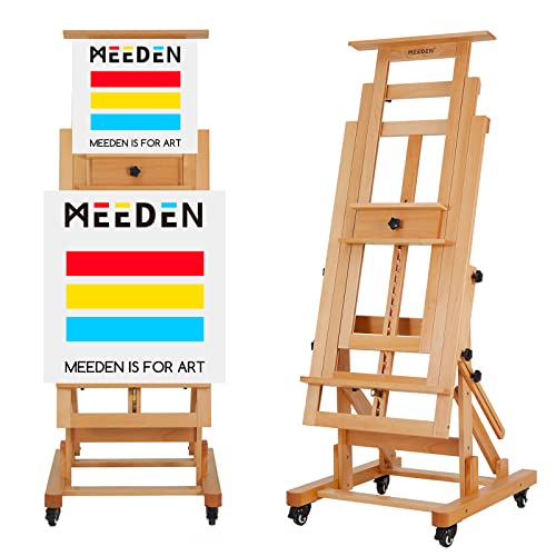 MEEDEN Large H-Frame Painting Easel - Artist Studio Stand